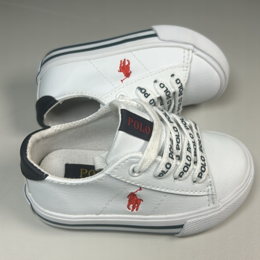 2 for $40 Polo by Ralph Lauren Sneakers Infant's Size 5 RL Polo Baby Shoes - Picture 2 of 12